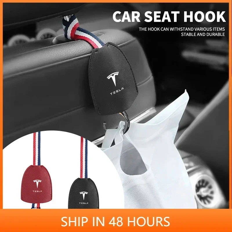 Styling Mouldings For Tesla Model 3 Y Juniper Highland 2020-2026 2025 Hot Car Logo Seat Back Hanger Bag Hook Hidden Car Interior - view 2