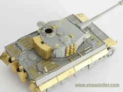 ET Model 1/72 E72-003 WWII German TIGER I Late Production Detail Up Part For DRAGON Kit (No Tank)