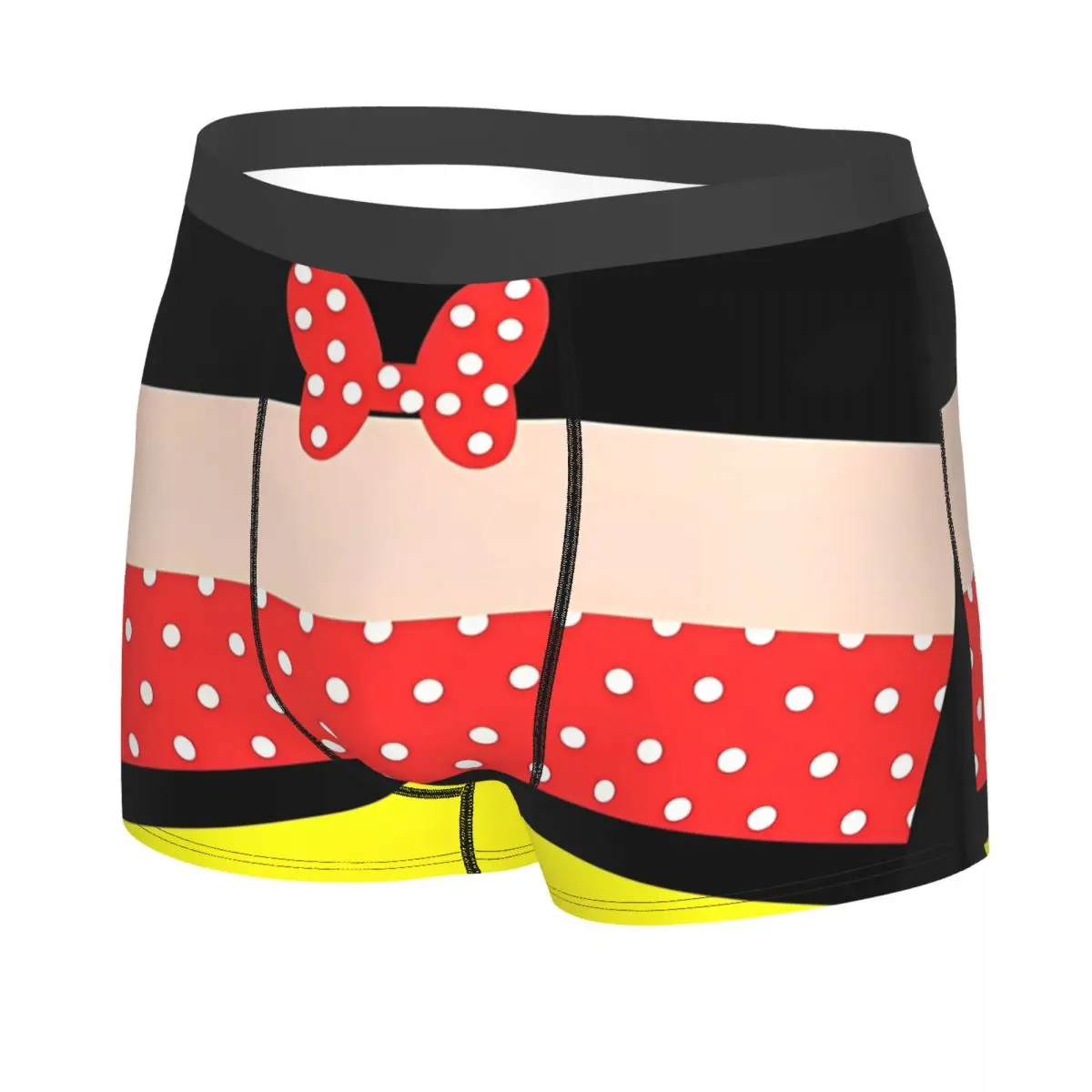 Man Mickey Cartoon Mini Mouse Boxer Briefs Shorts Panties Polyester Underwear Homme Humor S-XXL Long Underpants