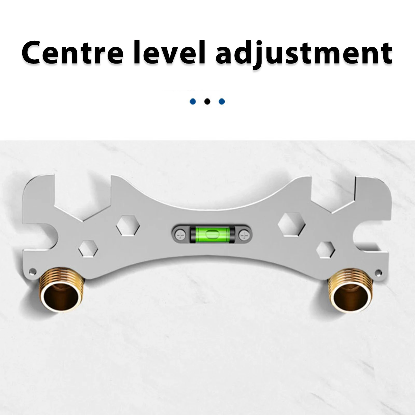 Special Wrench  Multifunctional Bathroom Wrench with Level Faucet Plumbing Install Tool Level Bathroom Wrench