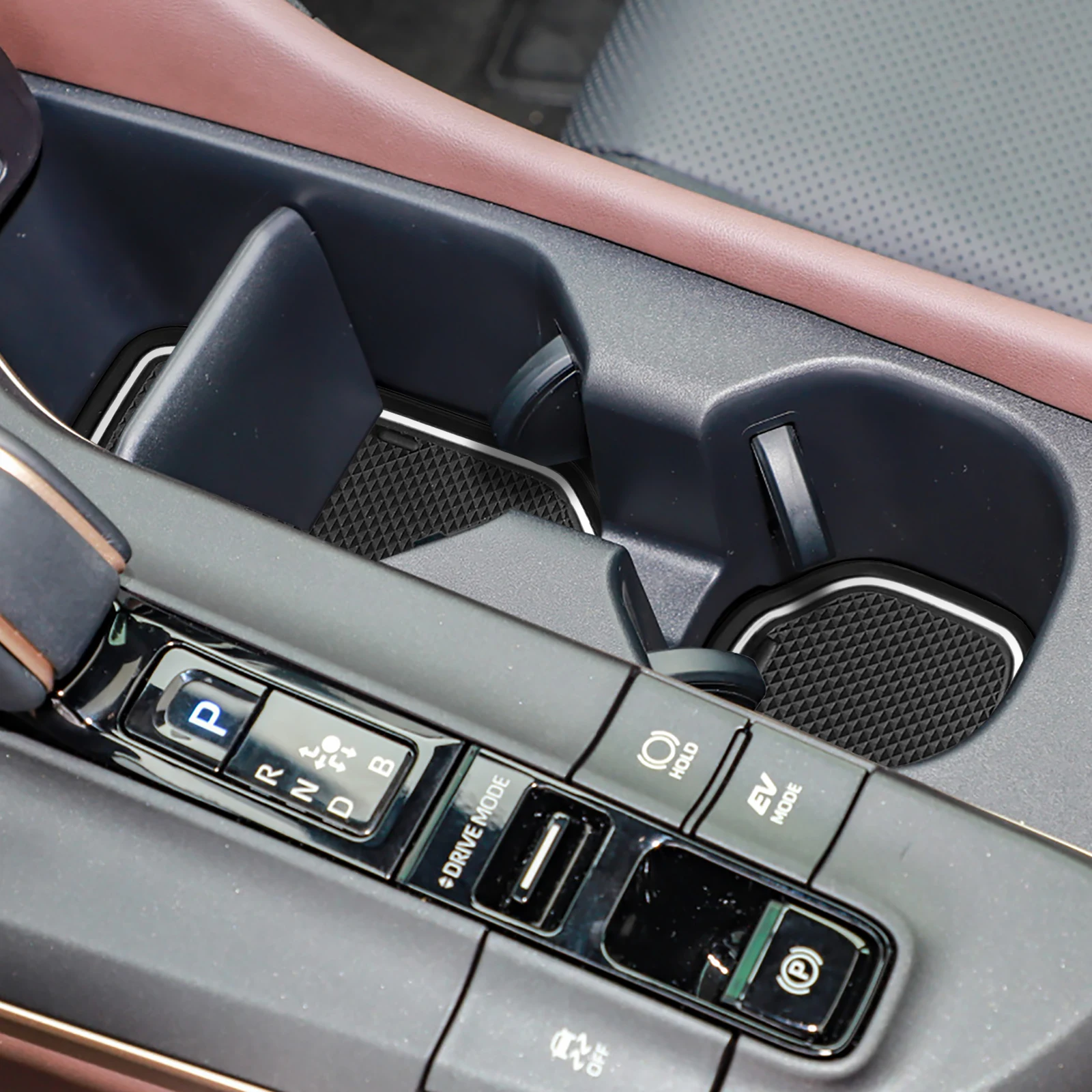 

for 2023 2024 Toyota Crown Anti-Slip Gate Slot Mat Rubber Non-Slip Door Groove Pad Cup Holder Car Interior Accessories