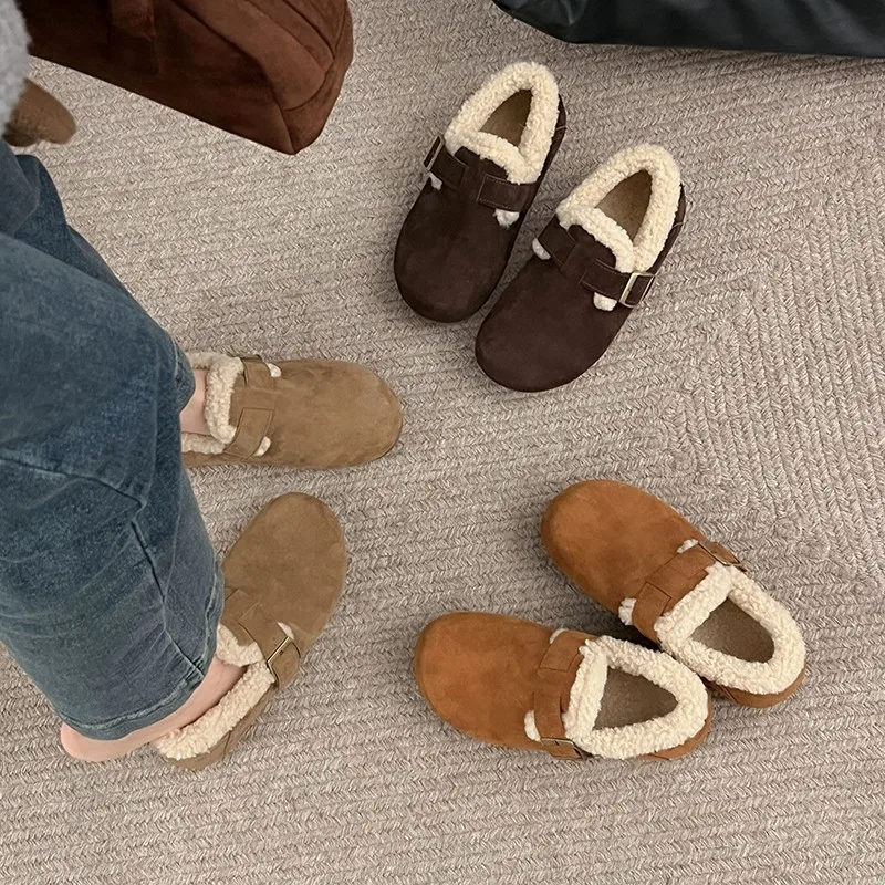 

Fashionable New Comfortable Sports and Leisure Boots for Women in Winter Elegant Round Toe Sexy Flat Bottom Warm Snow Boots