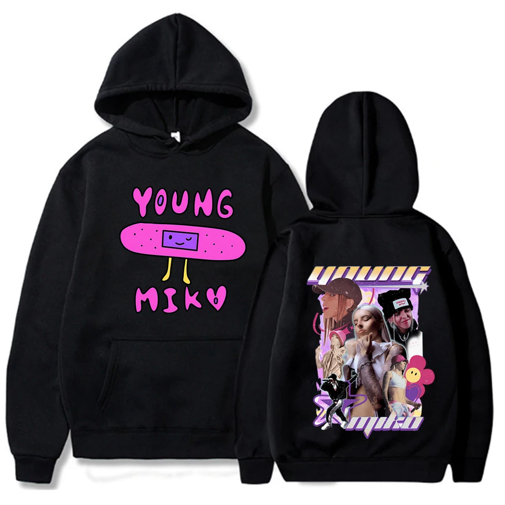 

Young Miko Merch Hoodies Sweatshirts Baby Miko THE XOXO TOUR Hoodie Unisex Harajuku