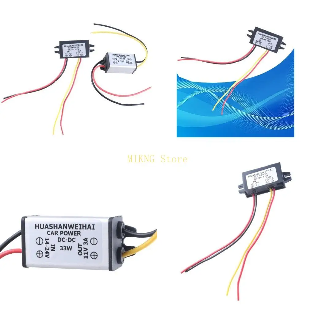 

14-24V to 11V Car Power Converter for Car Led Light Car Fan Speaker Monitors best sale