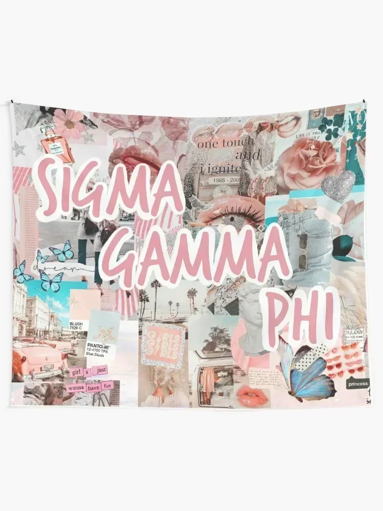 Sigma gamma phi pink and teal sgphi thusa Tapestry House Decorations Room Ornaments Tapestry