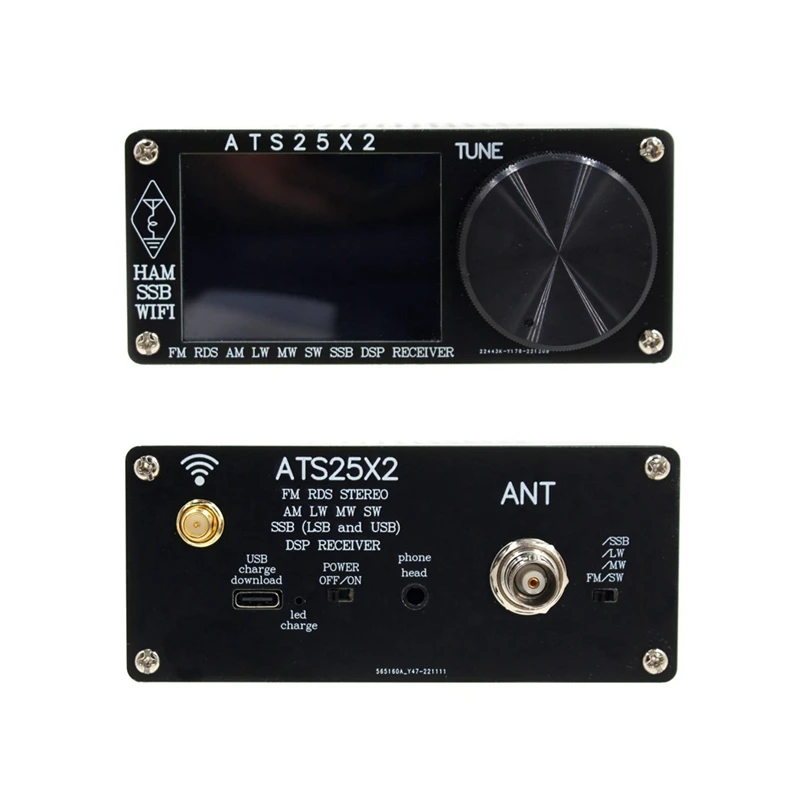 ATS-25X2 FM RDS APP Network WIFI Full-Band Radio With Spectrum Scanning DSP Receiver Replacement Kits