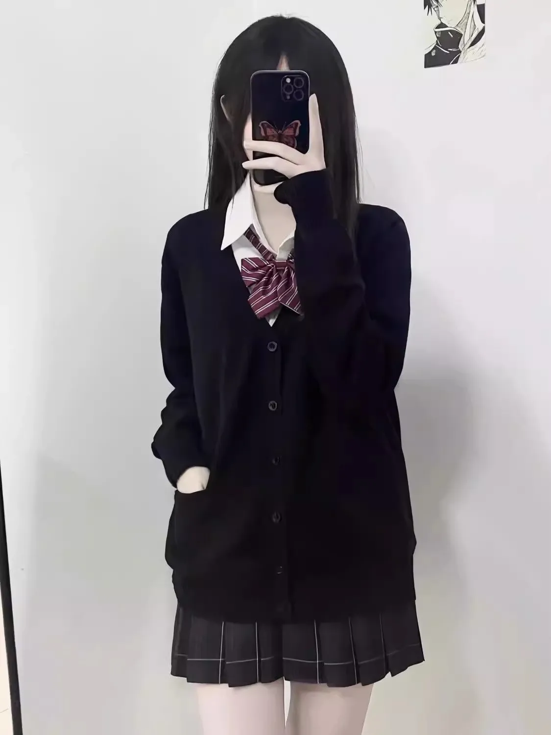 Black cardigan