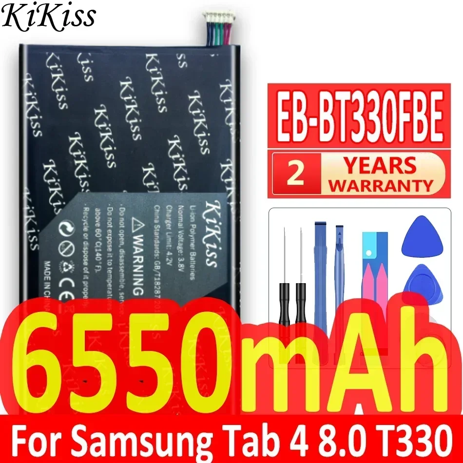 6550mAh High Capacity Battery For Samsung GALAXY Tab 4 8.0 SM T330 SM T331 T331C T335 Tablet EB-BT330FBE