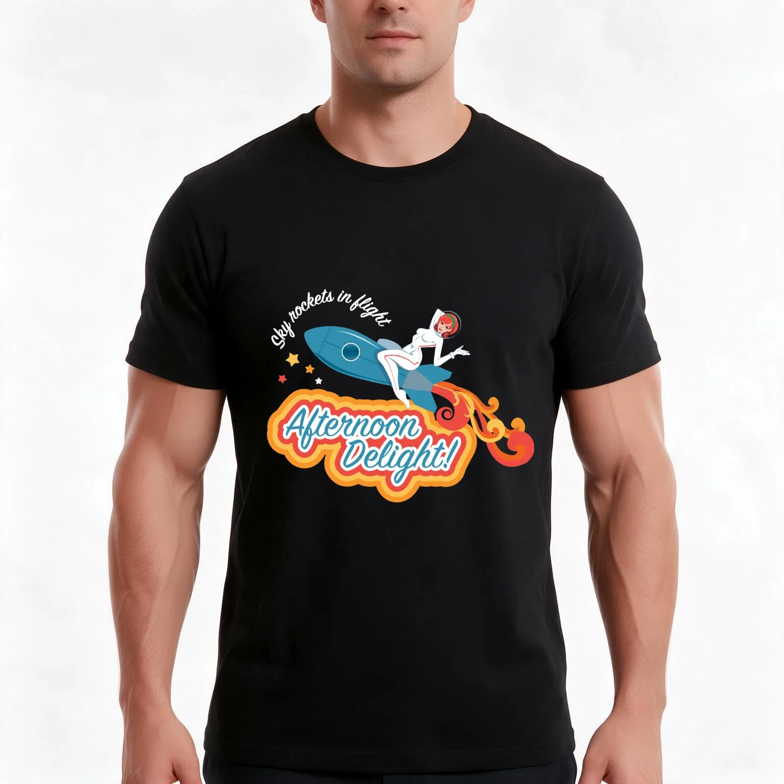Afternoon Delight T-Shirt, Summer Casual Cotton Tee, Oversized Streetwear Tops, Vintage Graphic Print, Loose Fit Short Sleeve