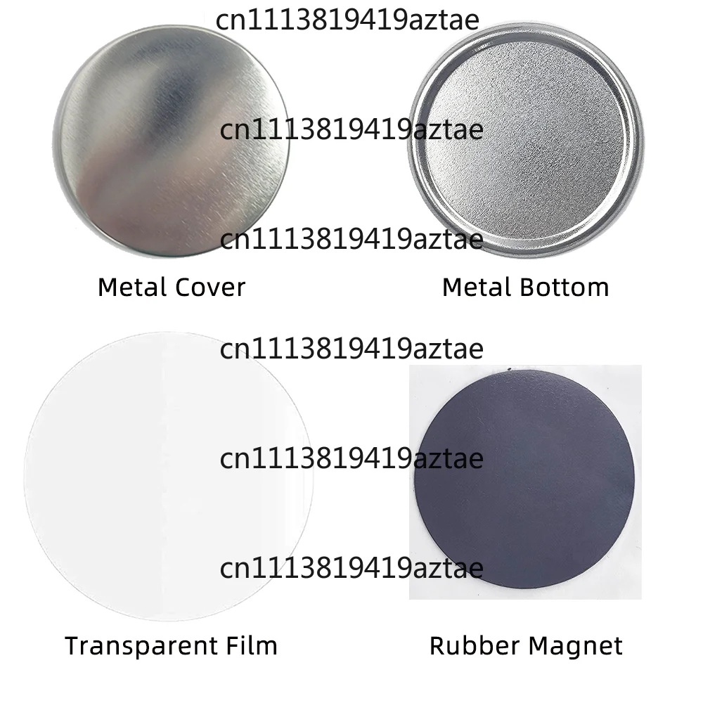 58Mm 2.25in optical magnet round magnet maker kit, including knives and 100 sets of home decoration magnet materials