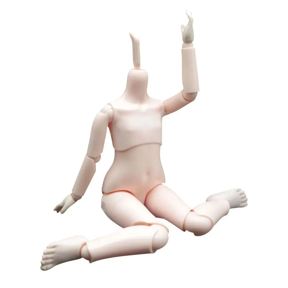 Cute Creative Without Makeup 1/6 Bjd Body White/Pink/Tan Multi Joints Doll's Head 28cm Movable Dolls Body Girls Toy