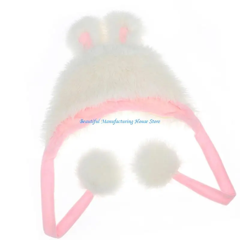 

E56A Warmer Winter Hat Christmas Party Gifts Hat Personality Bunnies Hats Headwear