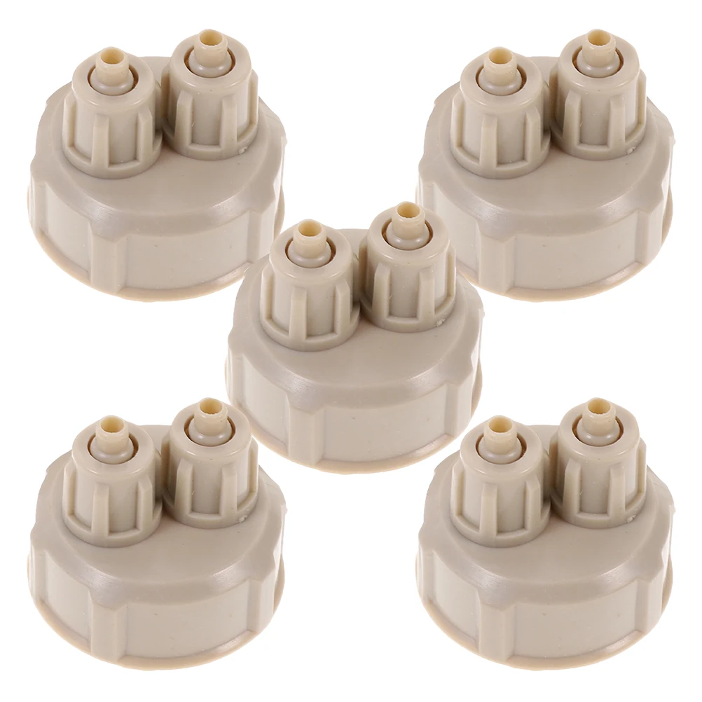 

5pcs Co2 Bottle Caps Aquarium Reactor Dioxide Diffuser Portable Replaceable Cover ABS Plastic High Pressure
