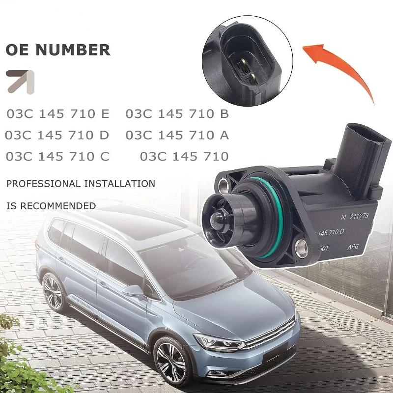 03C145710A 03C 145 710 D 03C145710 A/B/C/D/E Turbo Commutator Through Cut Off Solenoid Valve Automobile for Volkswagen Audi