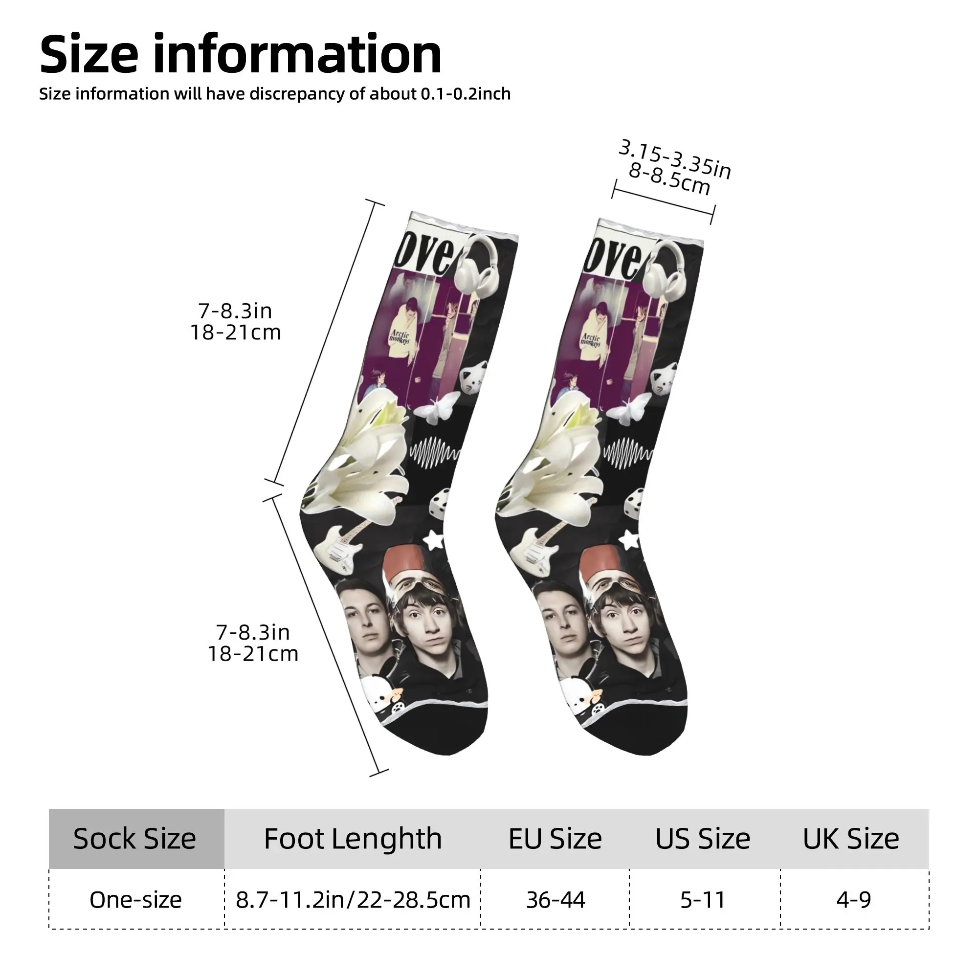 Rock Band Arctic Monkeys Socks  Kawaii Stockings Men High Quality Climbing Socks Winter Graphic Anti Slip Socks view 5