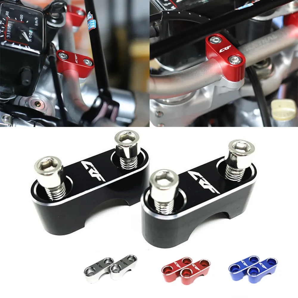 

CRF Logo Motorcycle CNC Hand Bar Clamp Cover For HONDA CRF125R/F 150R/F 230F 250R/X/RX/F/L/M/Rally 300L/Rally 450R/X/RX/L