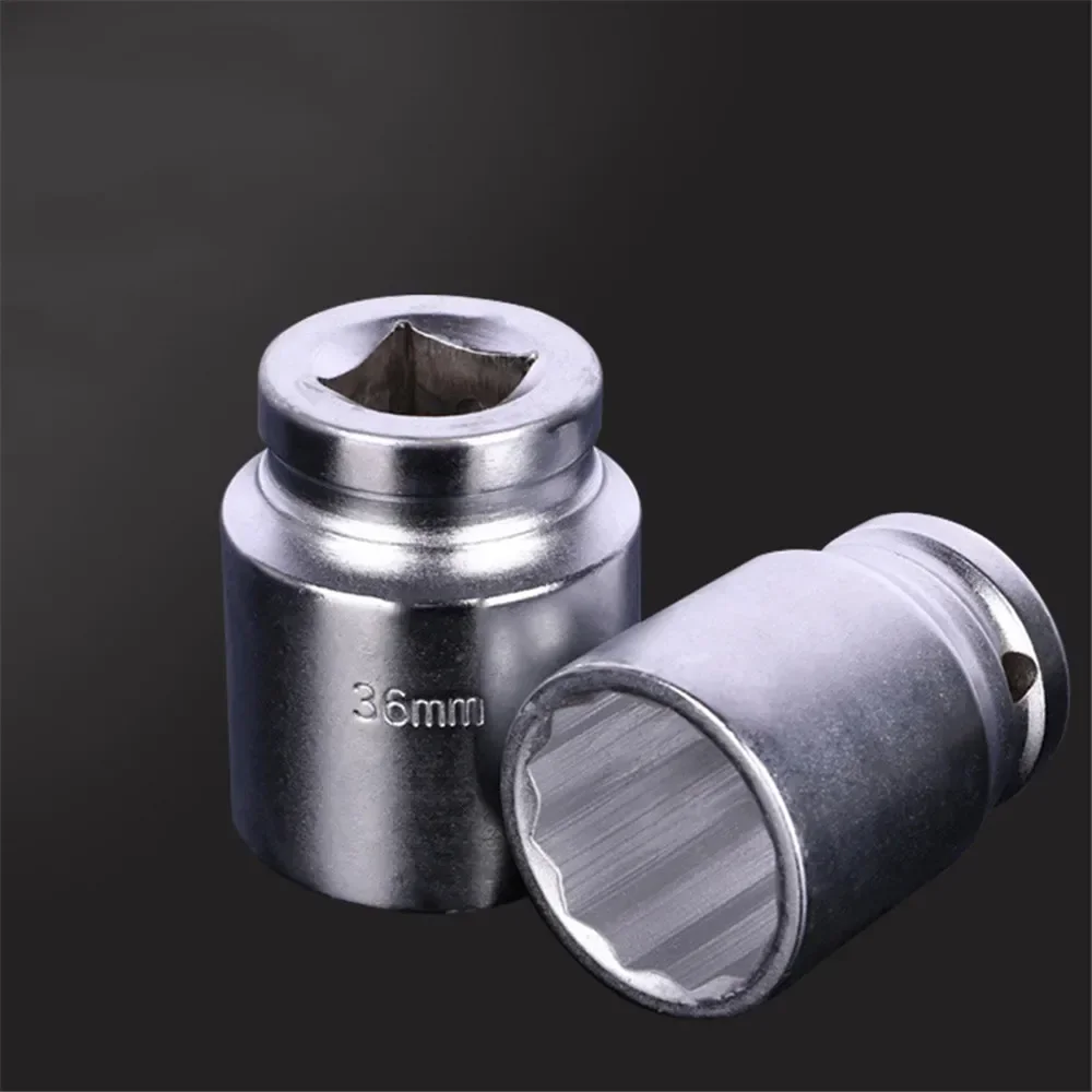 36mm 3/4 Inch Heavy 12-point Socket, Bit Ratchet Wrench Heavy Duty Square Drive Plum Blossom Sockets Car Auto Repair Tools