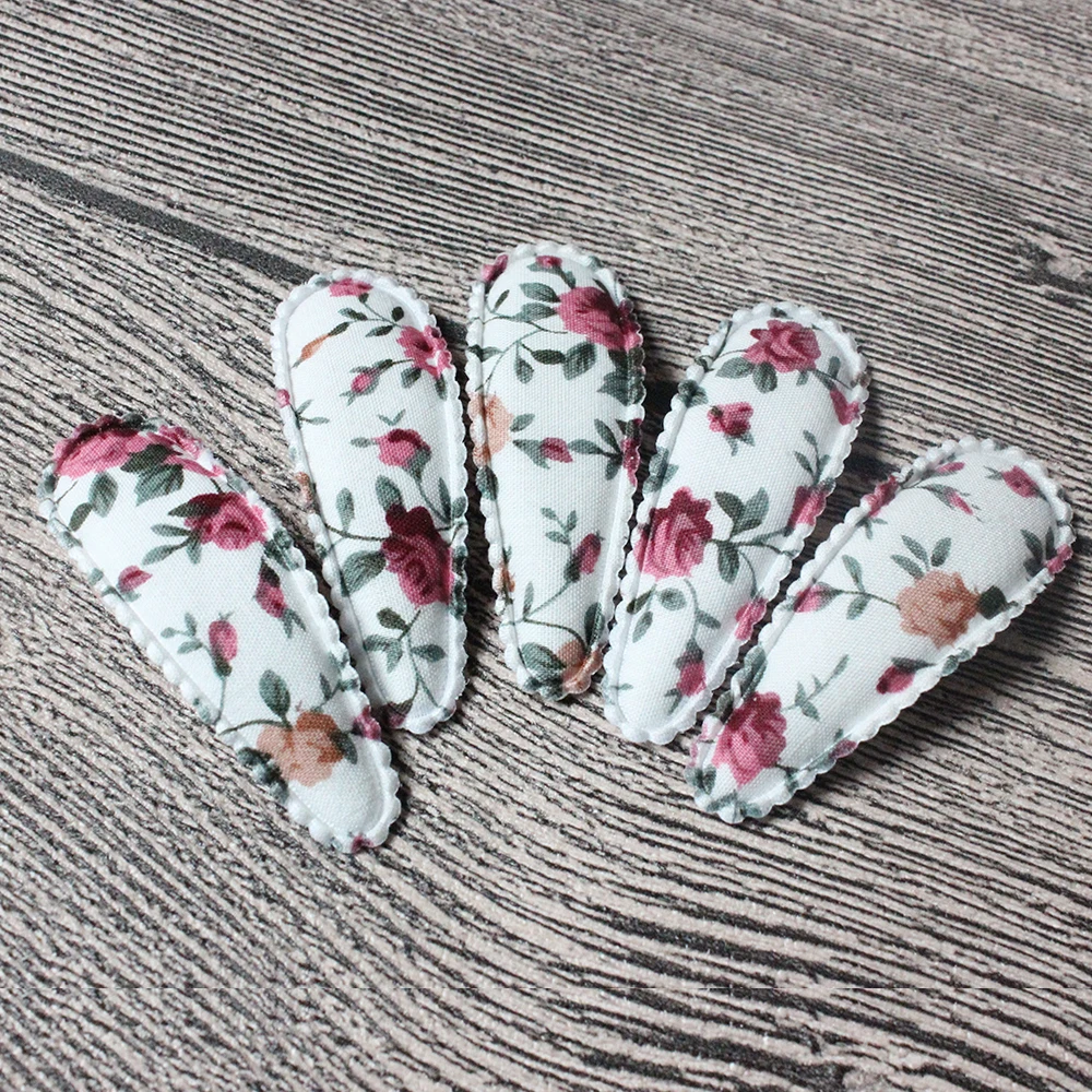 

10pcs/set Floral Printed Snap Hair Clips For Baby Girls Kids BB Hairpins Color Barrettes Women Fashion Styling Accessories