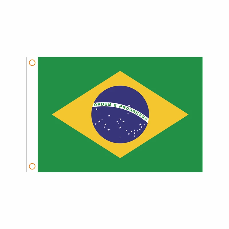 

90x150cm Indoor Football banners Home decoration High Quality Outdoor No Flagpole Brazil flag Good quality