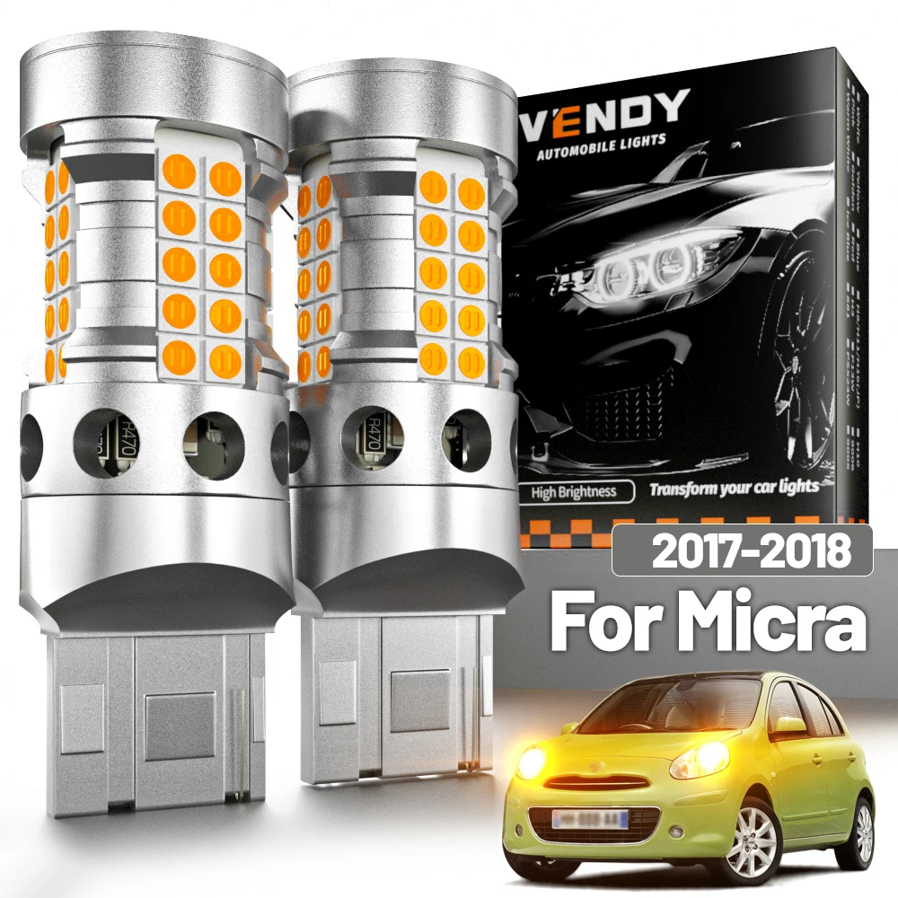 2 Stück LED-Blinker für Nissan Micra 2017 2018 Blinkleuchte Canbus Zubehör