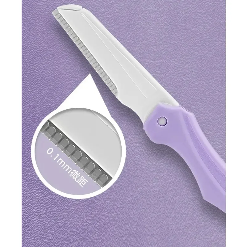 3Pcs Stainless Steel Eyebrow Trimmer Folding Eyebrow Trimming Suit Eyebrow Clipper Comb Tweezers Makeup Tools