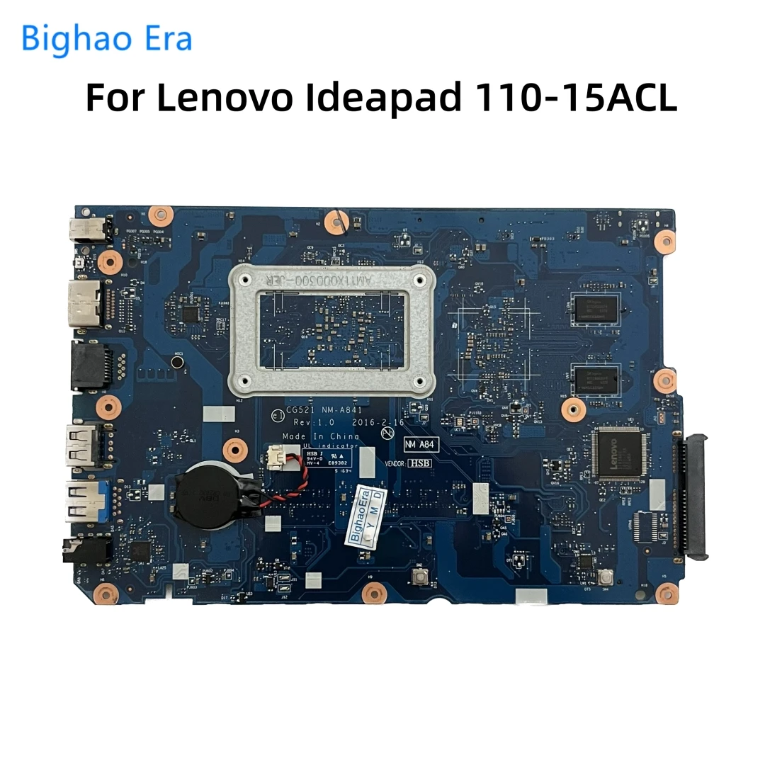 NM-A841 для Lenovo Ideapad 110-15ACL, материнская плата для ноутбука с E2 A4-7210 A6-7310 A8-7410 CPU R5 M330 2GB-GPU CG521 Fru:5B20L46279