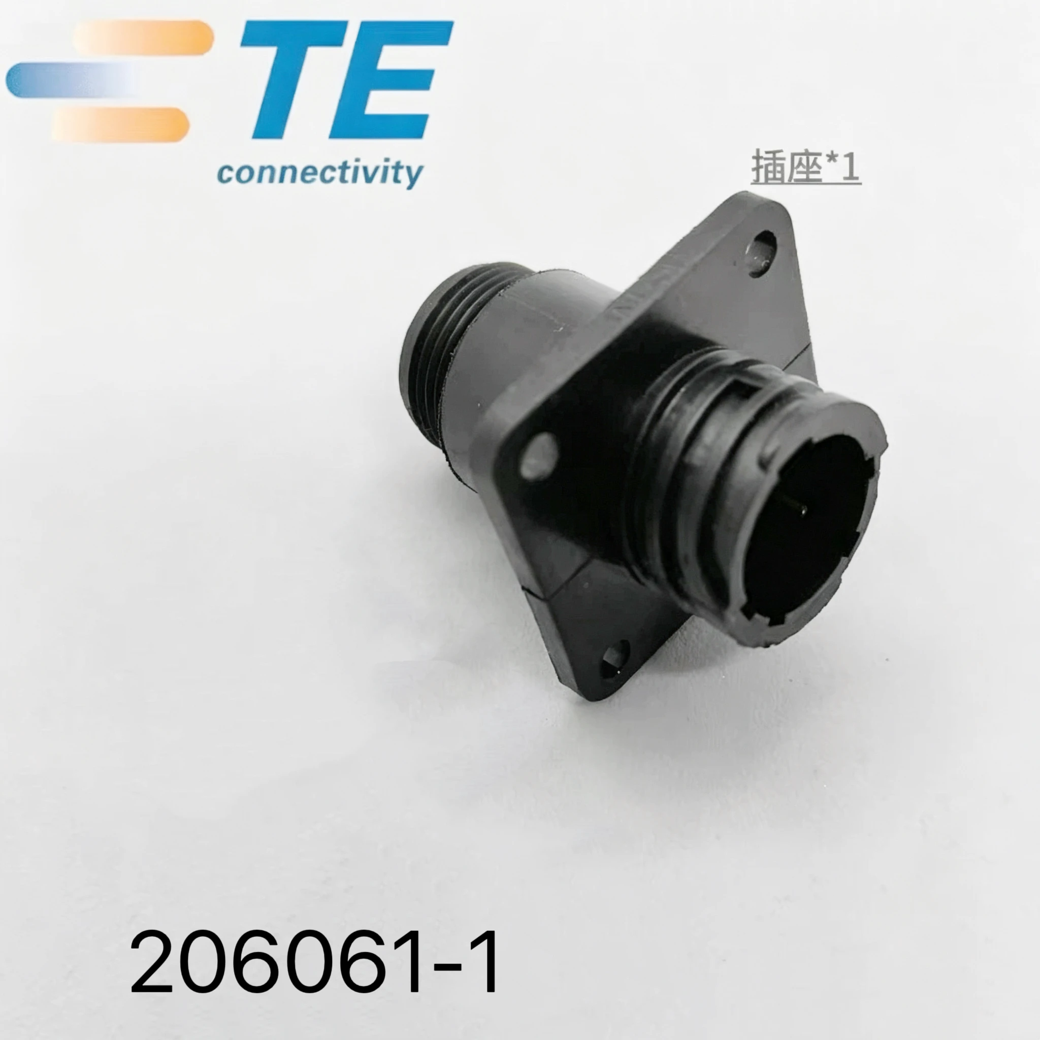 206061-1 TE Circular connector socket, CPC Series 1 series, 4-core, panel-mounted, crimping