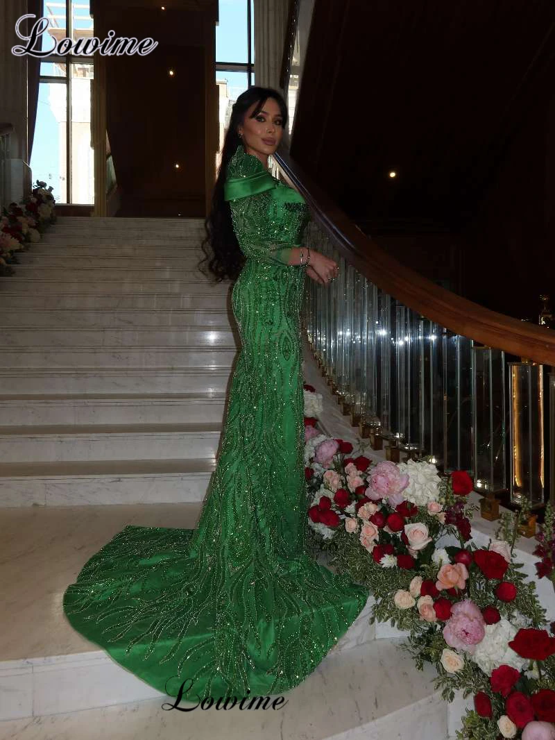 simple elegant cocktail dresses Green Beaded Evening Mermaid Long Sleeves Prom Dresses Dresses Robes De Soirée Customized classy elegant formal cocktail dresses Sexy Women Mesh Sheer high slit crochet dress ready details like sequins Size:18 AU (16 US)