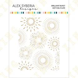 Brilliant Burst Solid Hot Foil Plate Scrapbook Diary Decoration Stencil Embossing Template DIY Greeting Card Handmade New