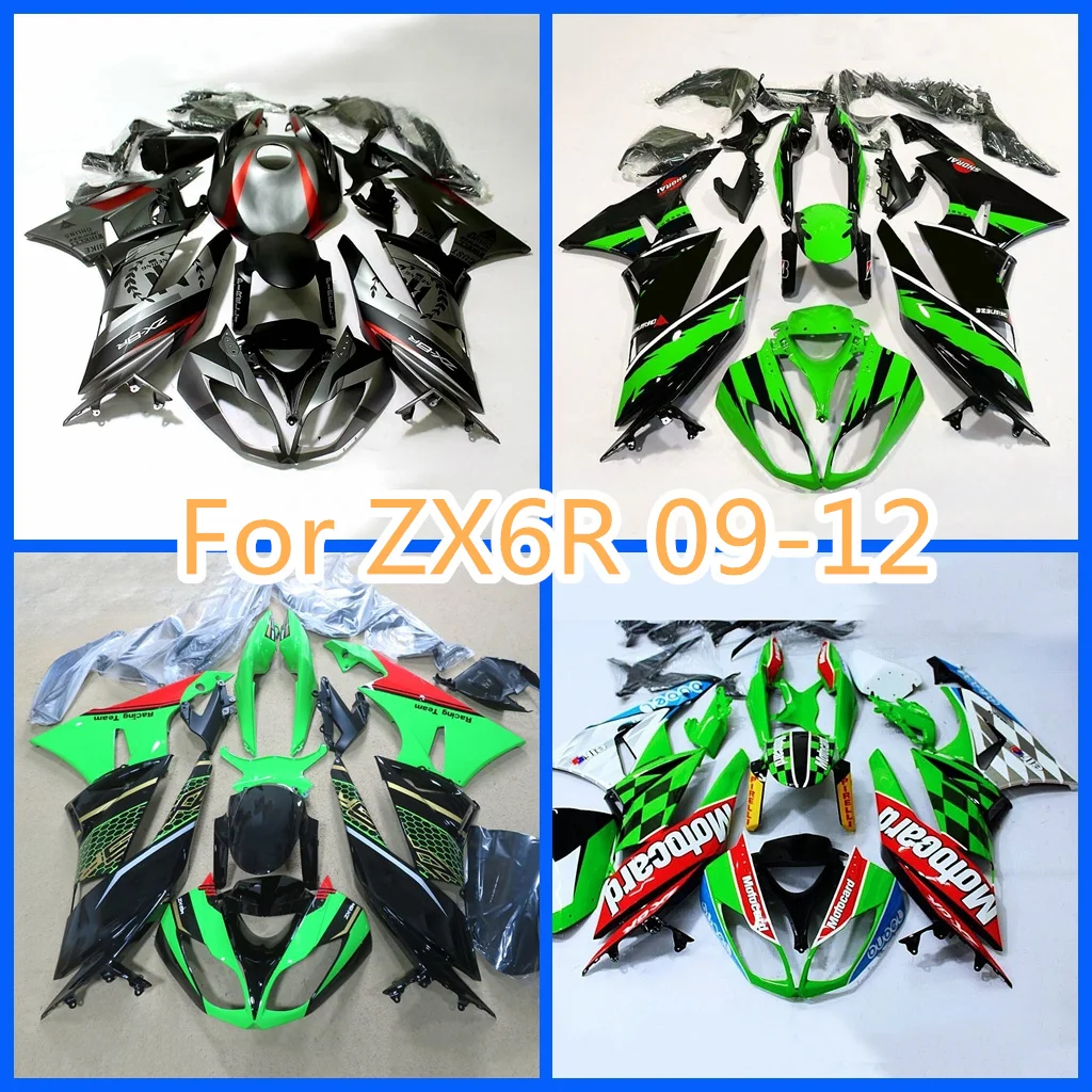 

Customize Aftermarket for Ninja ZX6R 09-12 ZX 6R ZX-6R 2009-2012 High Quality Bodywork Fairing Kit 100% Fit