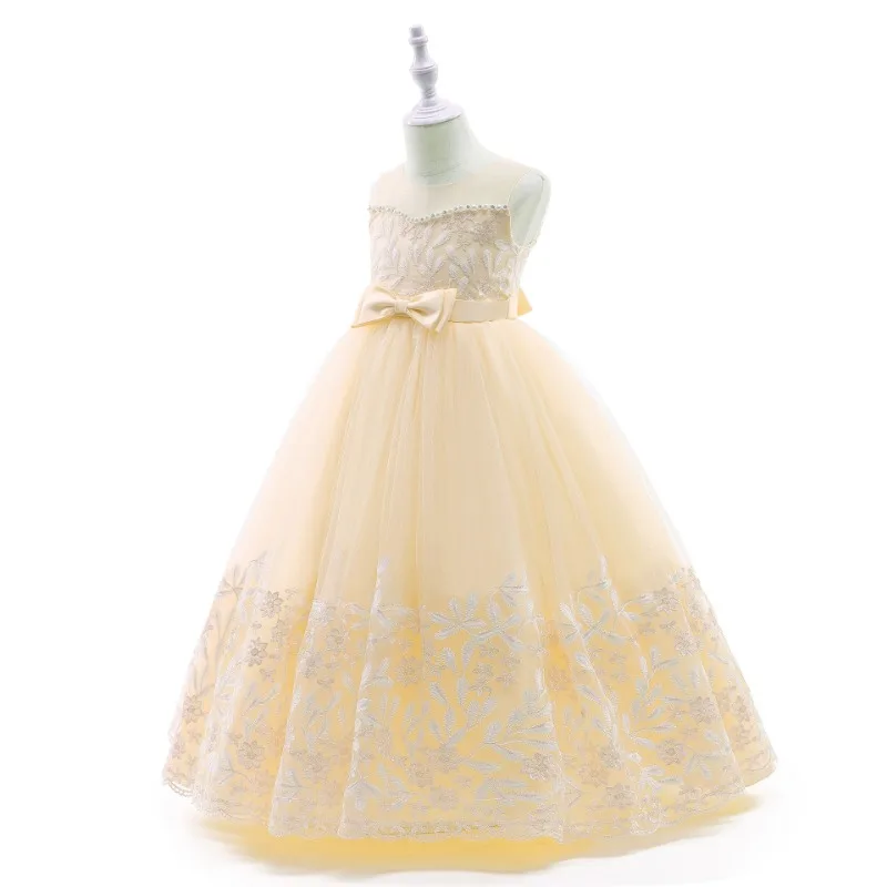 Long Fairy Tale Princess Skirt Fluffy Girl Hosting Performance Costume Gift Dress Runway Show Mesh Embroidered Ball Gown Events