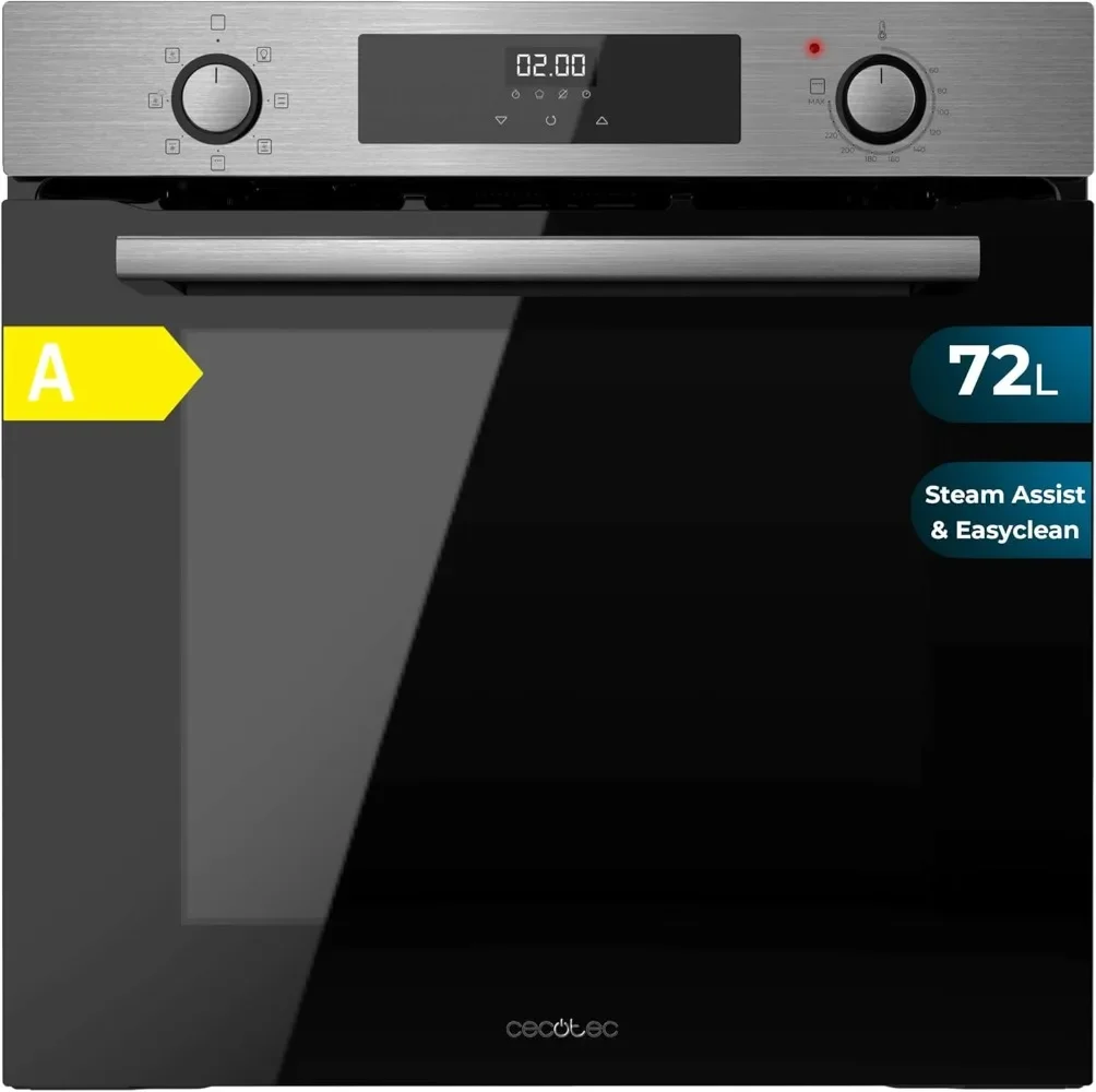 Horno Multifunción Integrable 60cm Bolero Hexa M226000 Inox A. 2800W, 72L, 7 funciones, parrilla Modo, parrilla asistida por ventilador,