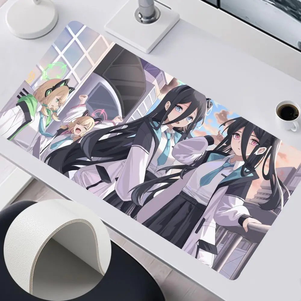 

A-Alice T-Tendou Blue Archive Mouse Pad 900x400mm Home Office Large Mouse Pad Gamer Waterproof PU Leather 90x40cm Desk Mat Compu