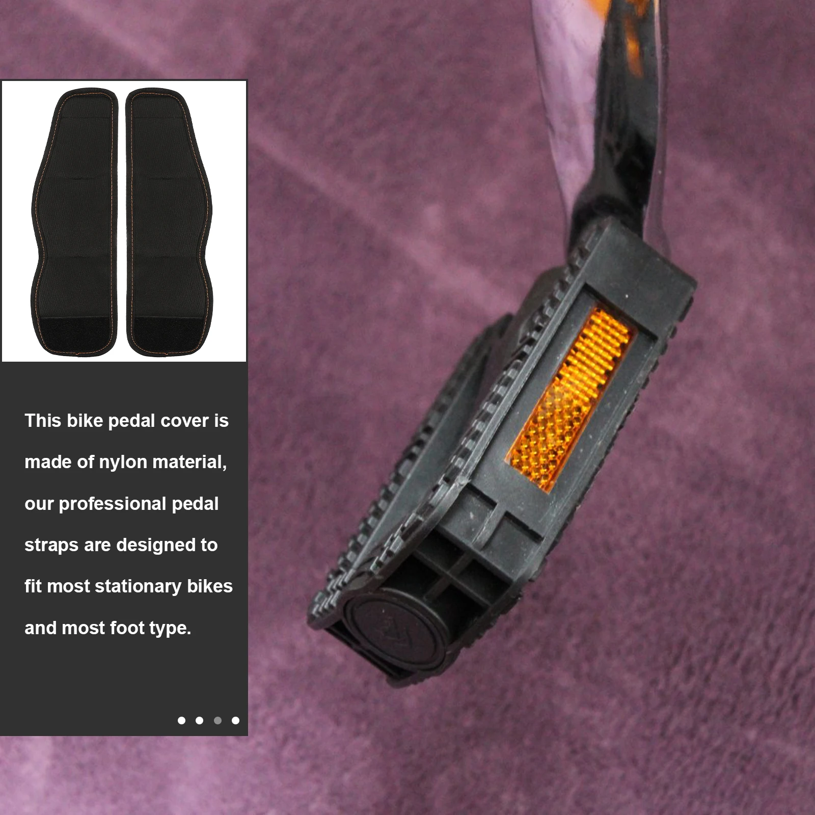 

1Pair Bike Pedal Cover Nylon Material Wear Resistant Tear Strength Easy Open Close Stick Firmly Fixed Gear Mountain Bike