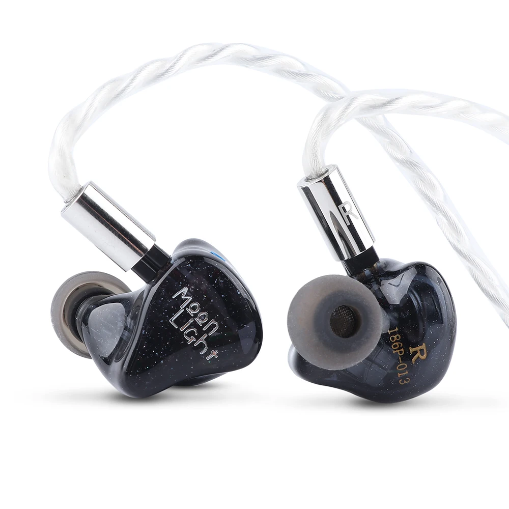 Yanyin Moonlight 2EST + 4BA + 1 Dynamic Driver Hybrid IEMs 2Pin 0.78mm Cable HiFi Audiophile In Ear Monitor Earphones