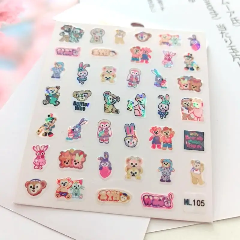 1 Pack Disney Color Changing Stickers Decorative Mobile Phone Refrigerator Computer Textbook Stickers Daffy Rabbit DIY Stickers