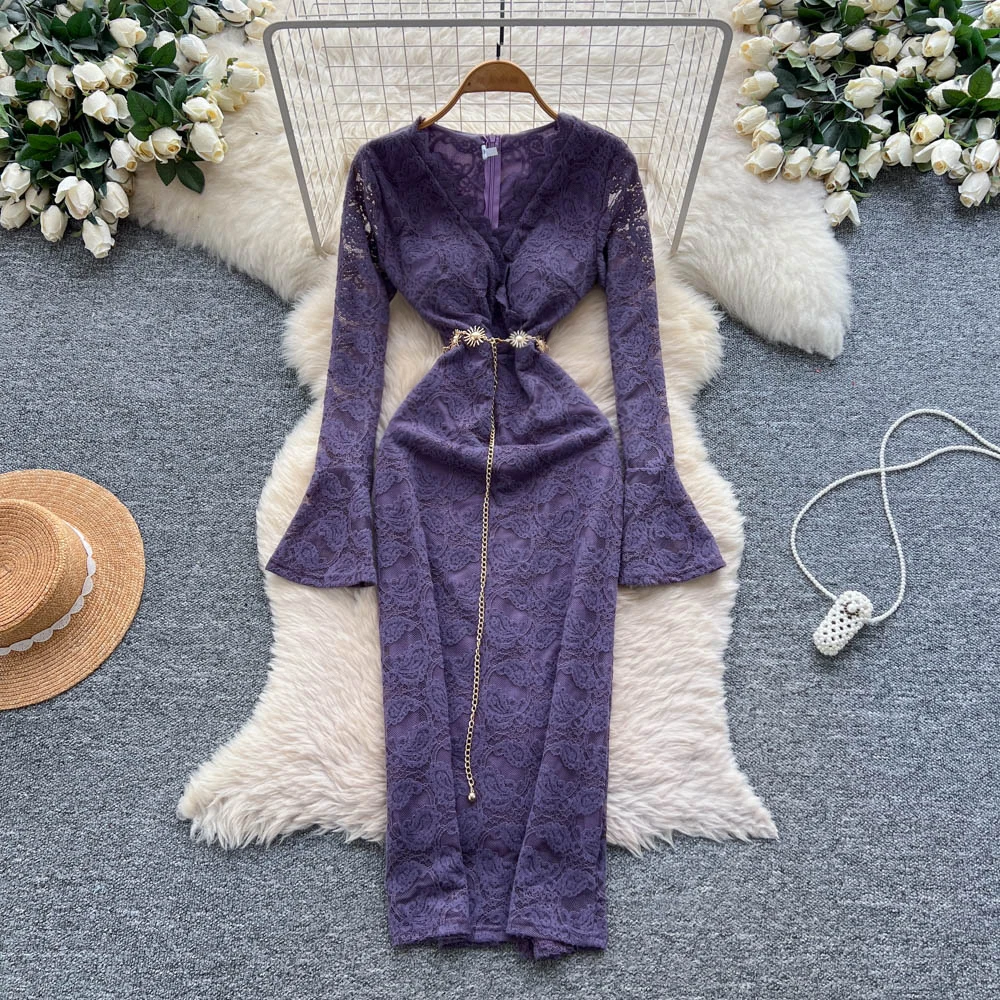 

Шикарный винтажный сексуальный сказочный женский корейский модный сарафан с расклешенными рукавами, вечерние платья для церемоний