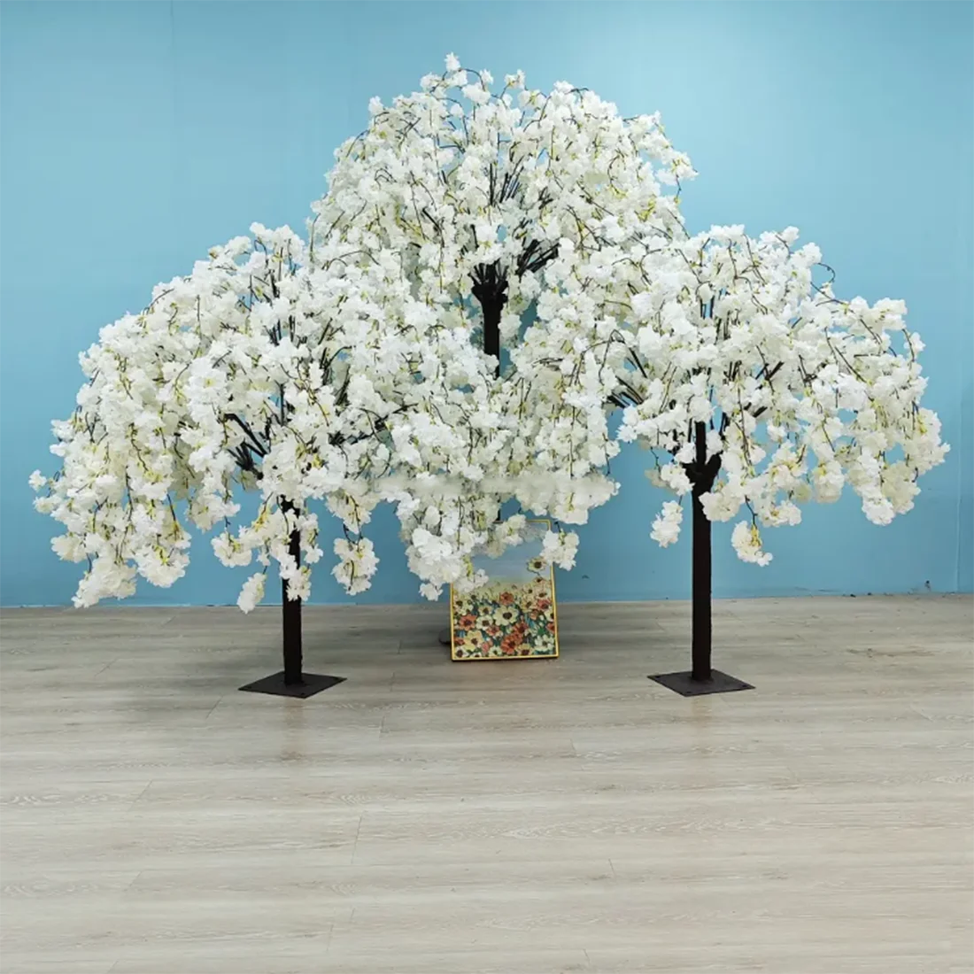 

Faux Sakura Floral Tree Table Centerpiece Small Fake Silk Cherry Blossom Artificial Flower Tree for Indoor Wedding Decor