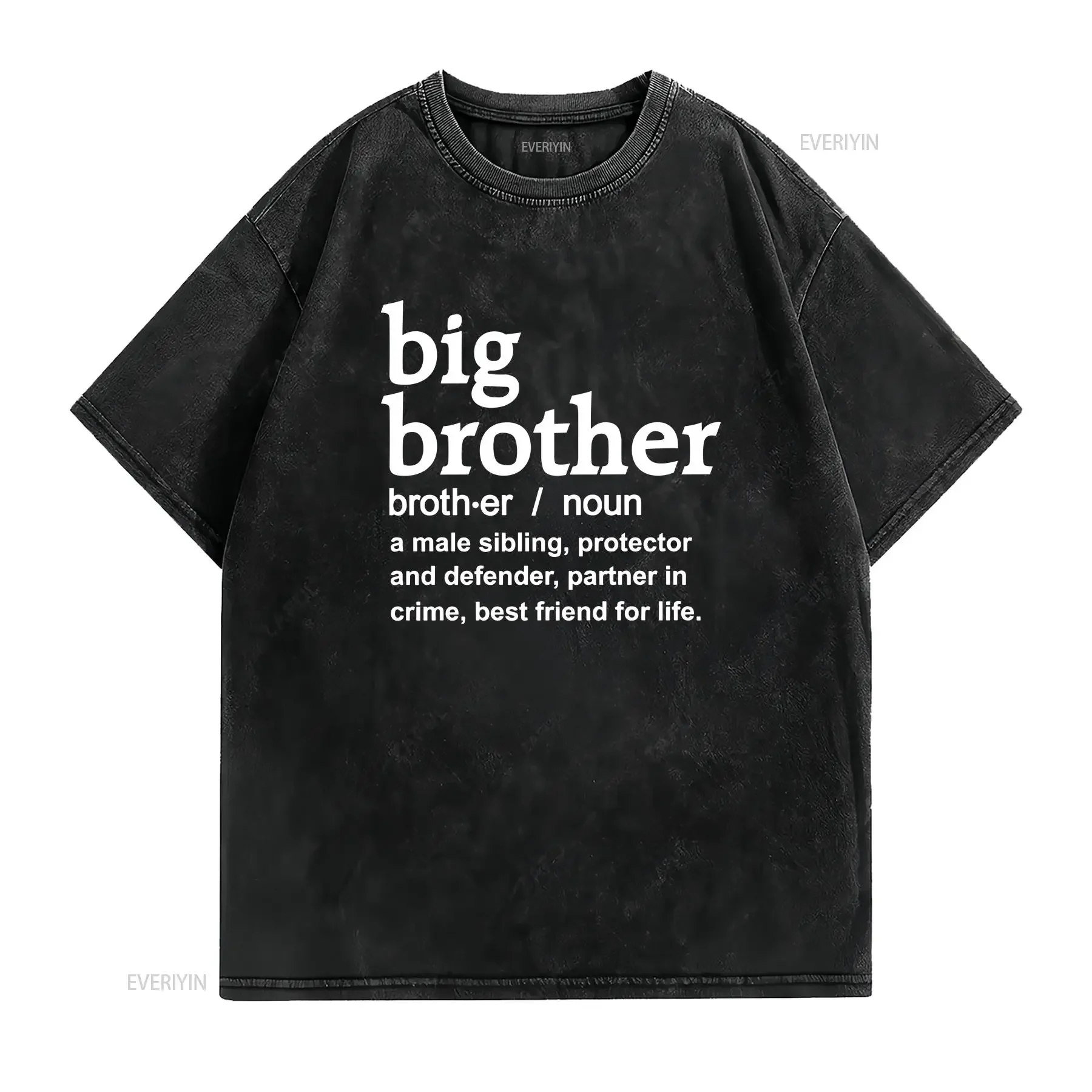 Big brother shirt t Pregnancy Announcement Bro Promoted To vintage Washed Slightly Top For Everyday Wear designer clothes