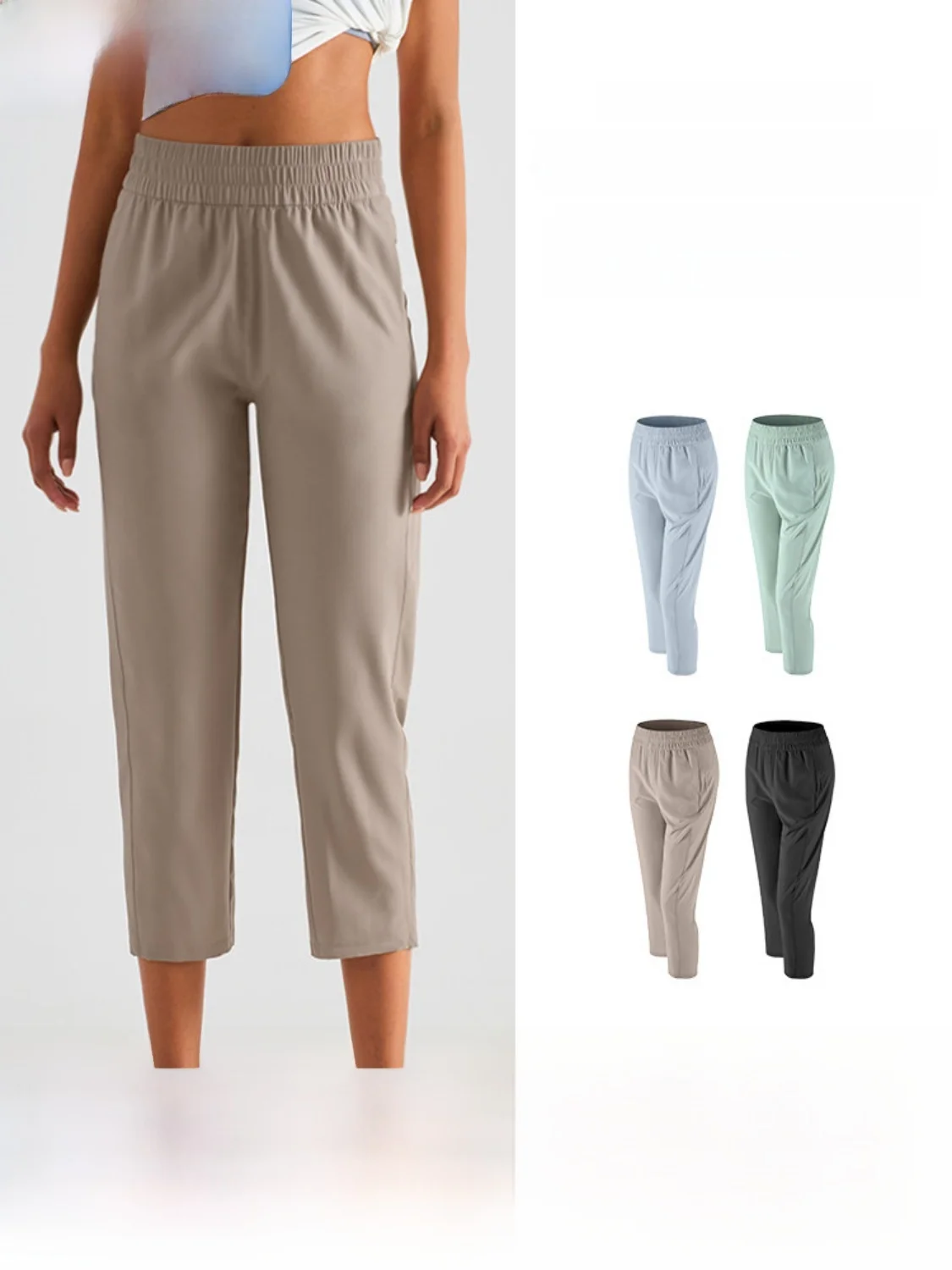 Loose Women's Yoga Training Pants Quick Dry Breathable Straight Leg Slimming Fitness Capris Casual Small Size Sportswear — купить у AliExpress WW