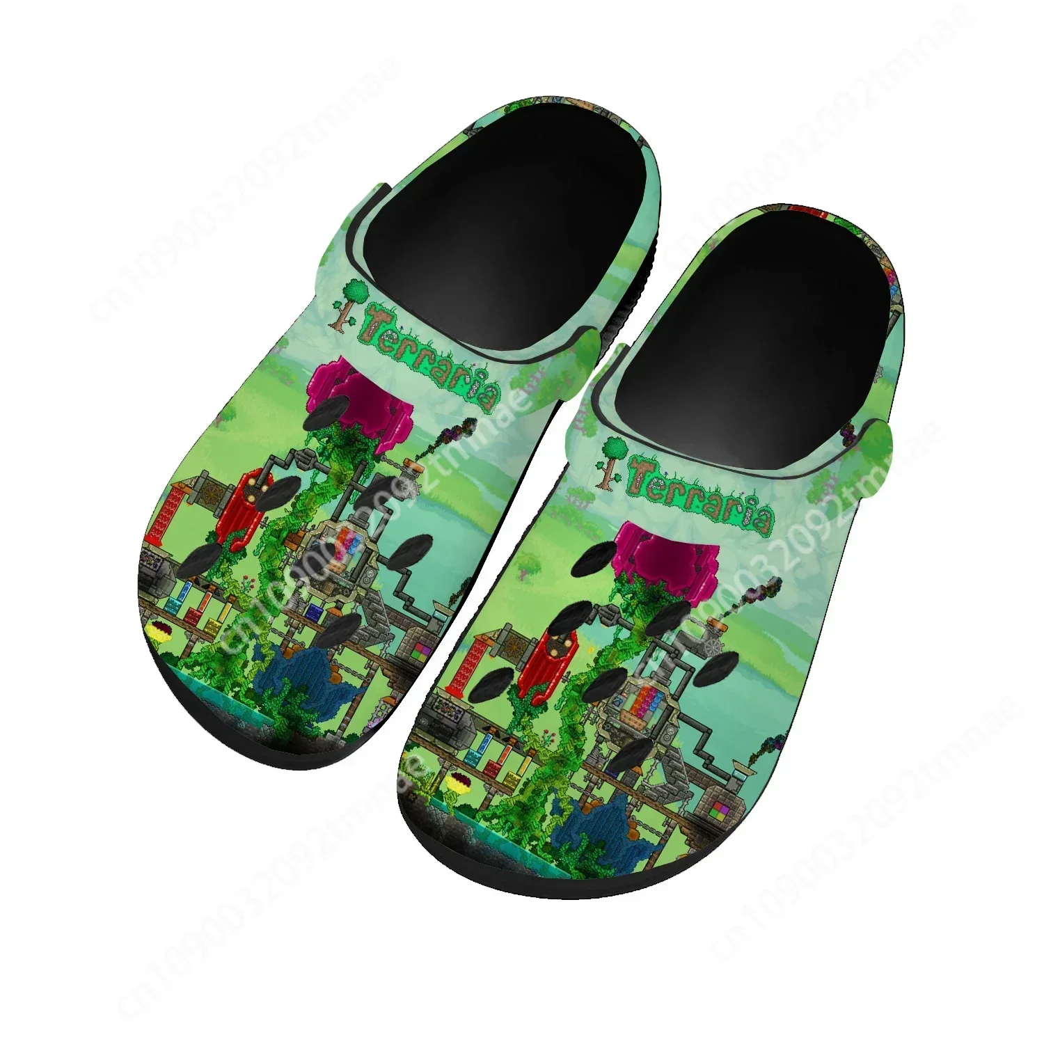 

Terraria Home Clogs Hot Cartoon Game Mens Womens Teenager Fashion Tailor Made Water Shoes Garden Beach Hole Slippers Sandals