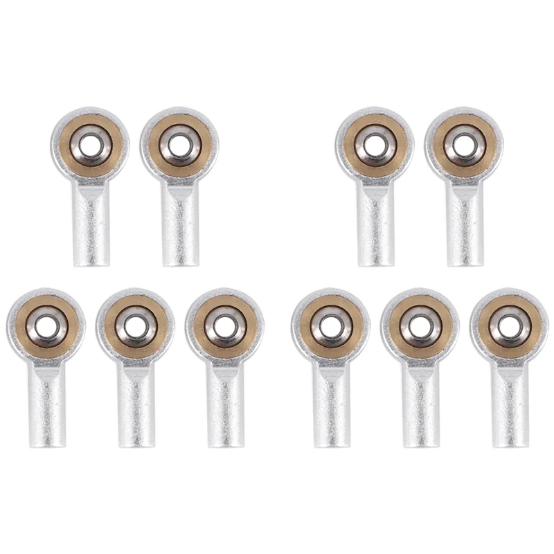 A19Q-10Pcs Metalowy końcówka drążka kierowniczego M2 Przegub kulowy Łącznik kulowy do HSP Tamiya Mini 4WD RC Samochód Ciężarówka Gąsienica Łódź Samolot