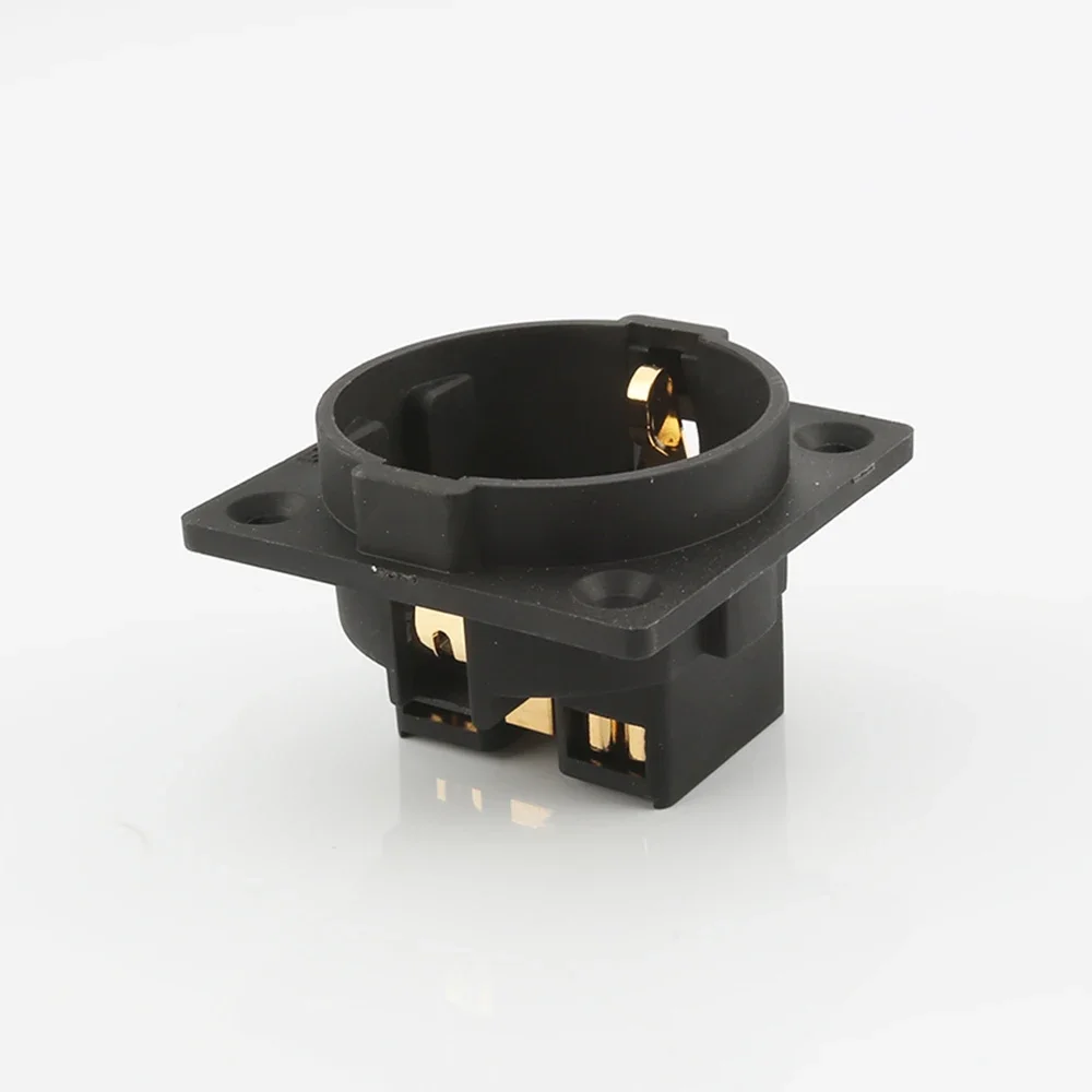 1 pièce presse-étoupe 03G plaqué rhodium/or, melon al AC 250V 16A EU Euro Schuko 2 broches IEC, adaptateur d'entrée, prise d'alimentation audio Hifi, prise de châssis