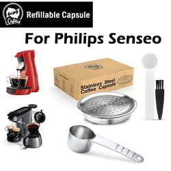 Reusable Coffee Capsule for Philips Senseo System Machine Refillable Espresso Maker Pods Rechargeable Coffee Filters