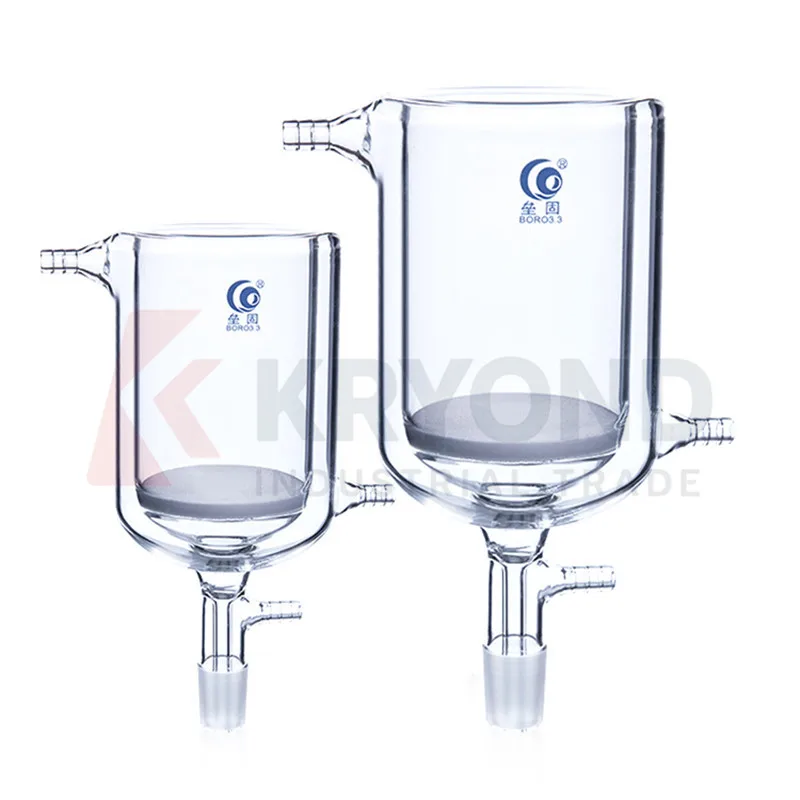 

1PCS 100ml-1000ml High Borosilicate Glass Jacket Sand Core Filter Funnel G3 Glass Suction Funnel 24# Laboratory Original Product