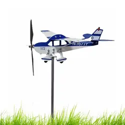 Weather Vane For Roof Metal Sturdy Airplane Shapes Weathervane Multifunctional Weather Vanes Roof Mount Decorative Wind