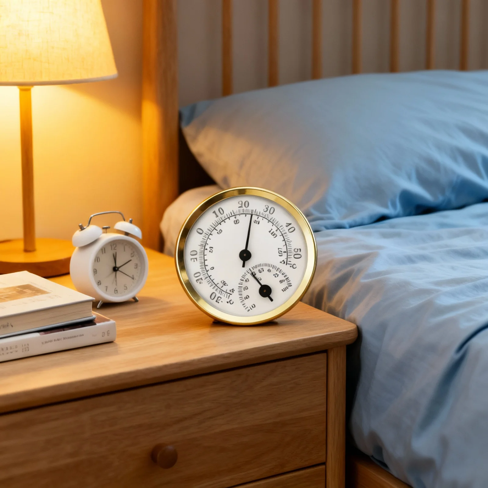 

Small Hygrothermograph with Precision Pointer Multi Use Indoor Outdoor Hygrometer Thermometer Analog Display