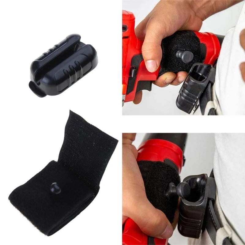 Portable Electric Drill Waist Tool Buckle Multifunctional Belt Drill Clip with Tool Grip Waist Tool for Wrench Hammer M4YD