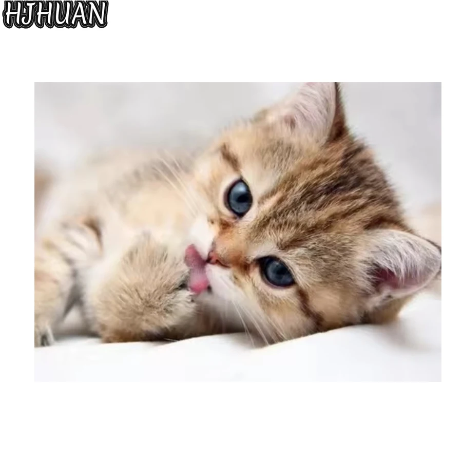 

5D DIY алмазная живопись животное кошка вышивка крестиком 3D Алмазная мозаика вышивка крестиком художественная вышивка Алмазная мозаика Декор подарочные фотографии