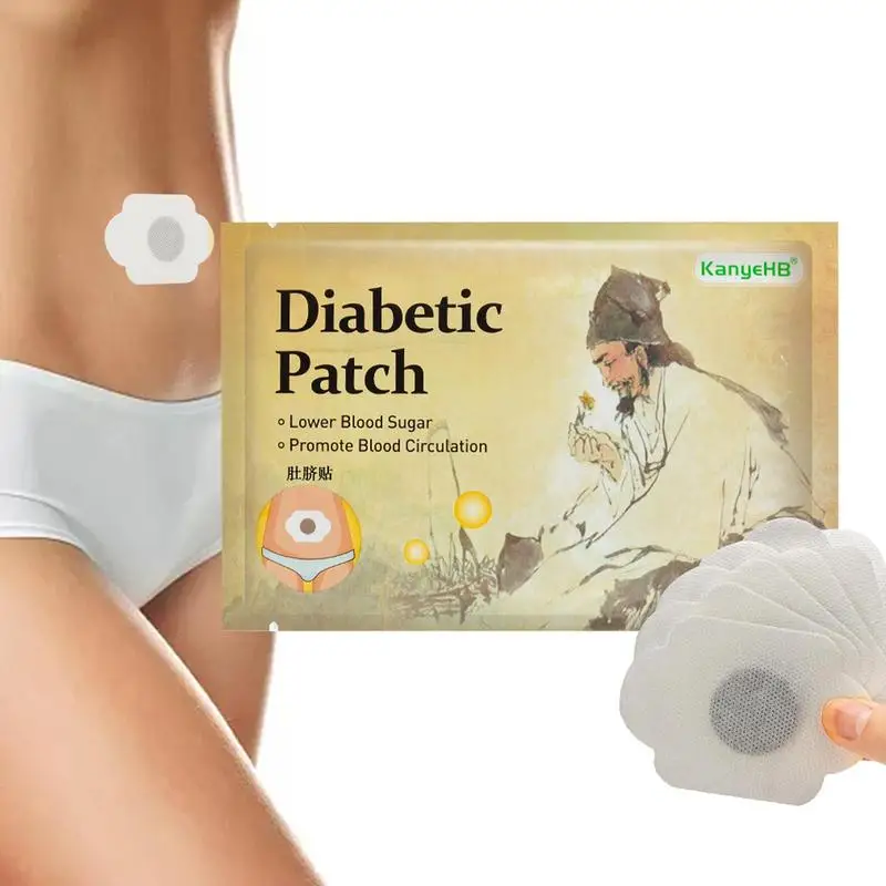 Lower Blood Glucose Natural Herbs Diabetic Patch Hypoglycemic Medicals Stickers Body Care Hypoglycemic Treatments Plaster 6pcs